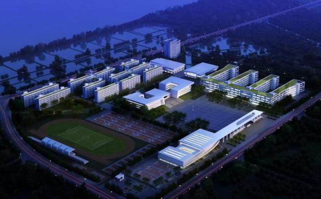 Sketchup学校模型|多层中小学学校，教学楼，教育建筑，现代风格