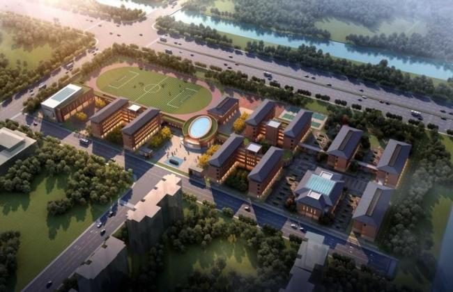 Sketchup学校模型|多层中小学学校，教学楼，教育建筑，古典风格