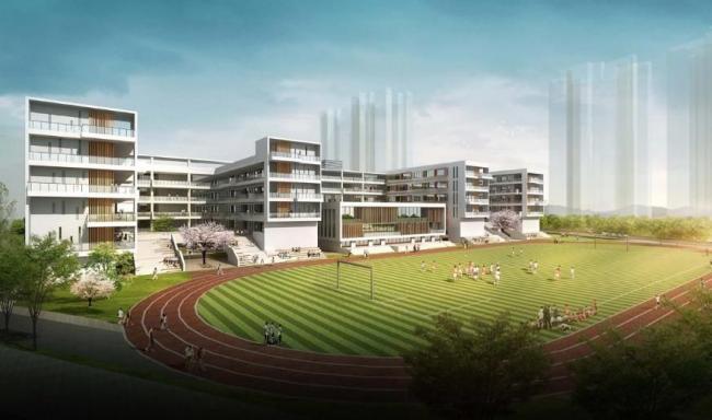 Sketchup学校模型|多层中小学学校，教学楼，教育建筑，现代风格