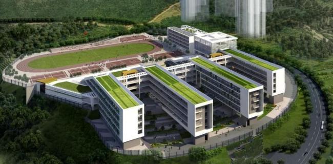 Sketchup学校模型|多层中小学学校，教学楼，教育建筑，现代风格