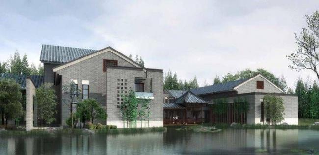 Sketchup商业模型|多层商业会所，中式风格