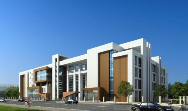 Sketchup学校模型|同方国际公寓配套学校，多层中小学，教学楼，教育建筑，现代风格