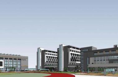 Sketchup学校模型|多层中小学学校，教学楼，教育建筑，现代风格-BIM建筑网