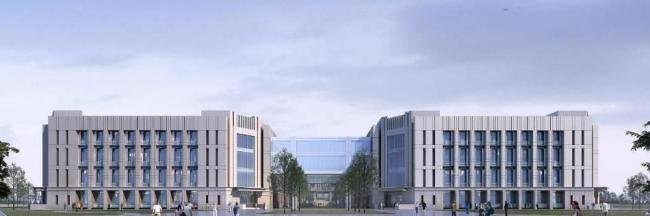 Sketchup学校模型|多层中小学学校，教学楼，教育建筑，现代风格