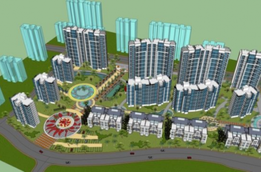 Sketchup住宅模型|高层住宅小区规划，居住建筑，现代风格-BIM建筑网