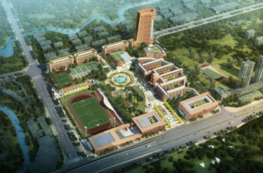 Sketchup学校模型|多层中学学校，教育建筑，现代风格-BIM建筑网