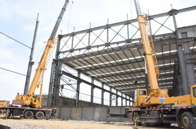 BIM与装配式|广西建工钢结构生产加工基地建设热火朝天