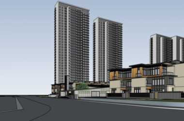 Sketchup住宅模型|高层住宅小区，现代风格，居住建筑-BIM建筑网