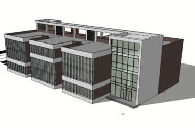 Sketchup学校模型|多层幼儿园学校，教育建筑，现代风格-BIM建筑网