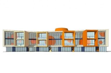 Sketchup学校模型|多层幼儿园学校，教育建筑，现代风格-BIM建筑网