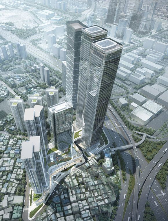 Sketchup住宅模型|超高层住宅，现代风格，底层商业，居住建筑