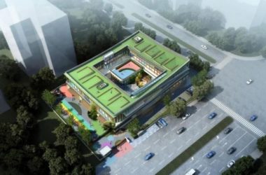 Sketchup学校模型|多层幼儿园学校，教育建筑，现代风格-BIM建筑网