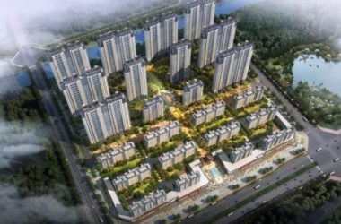 Sketchup住宅模型|高层住宅小区，底层商业，居住建筑，现代风格-BIM建筑网