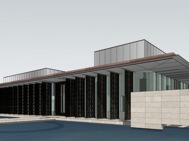 Sketchup商业模型|商业售楼处，现代风格