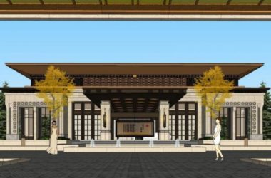 Sketchup商业模型|多层商业会所，新中式风格-BIM建筑网