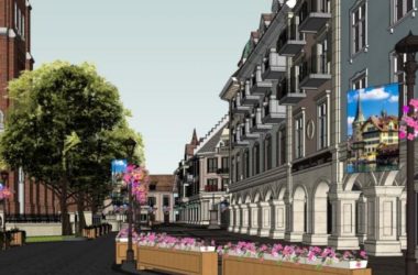 Sketchup商业模型|多层商业街，欧式古典风格-BIM建筑网