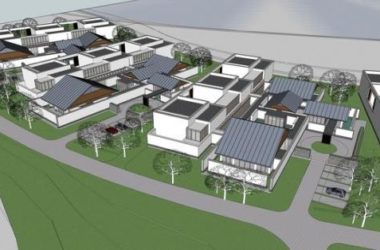 Sketchup住宅模型|多层住宅院落，中式风格-BIM建筑网