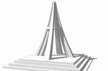 Sketchup素材模型|梅河口市火车站雕塑，素材组件-BIM建筑网