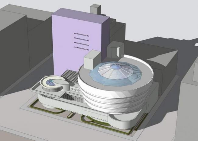 Sketchup文化模型|多层展览馆，赖特古根海姆博物馆，现代风格，文化建筑