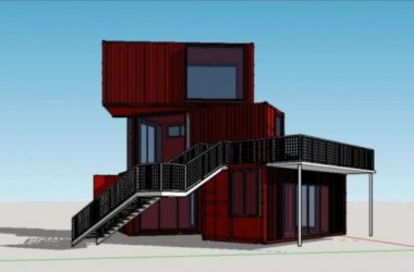 Sketchup商业模型|集装箱，多层商业娱乐休闲设施，现代风格-BIM建筑网