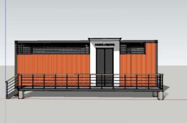 Sketchup商业模型|集装箱，商业，现代风格-BIM建筑网