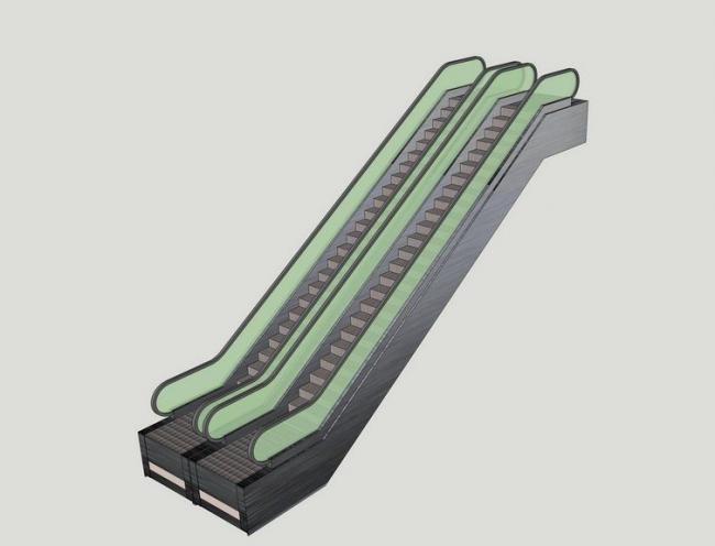 Sketchup素材模型|电动扶梯素材组件