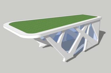 Sketchup素材模型|地铁，地下通道入口，素材组件-BIM建筑网