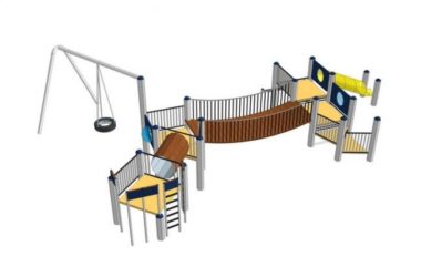 Sketchup素材模型|室外儿童游乐设施，景观素材组件-BIM建筑网