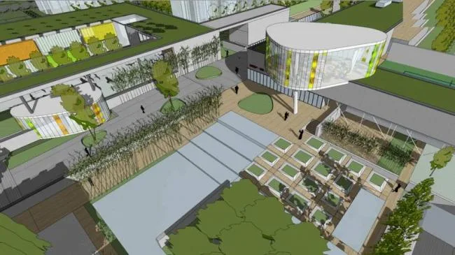 Sketchup学校模型|多层会所+幼儿园，现代风格，教育建筑