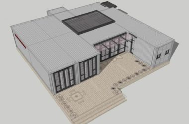 Sketchup商业模型|集装箱建筑，商业建筑，现代风格-BIM建筑网