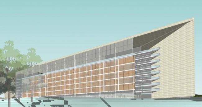 Sketchup学校模型|多层红河技师学院学校，中学校园，教育建筑，现代风格