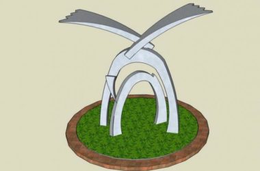Sketchup素材模型|抽象雕塑景观素材组件-BIM建筑网