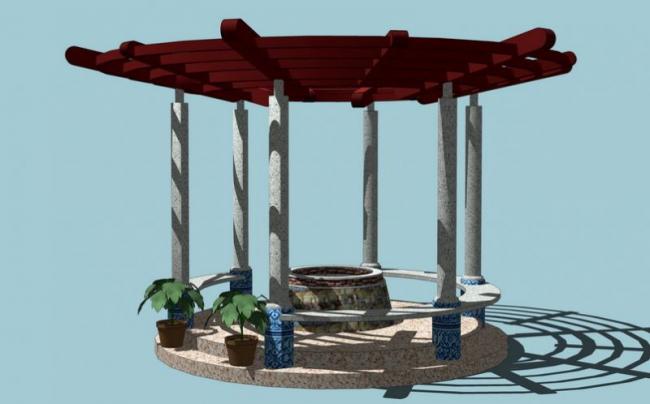 Sketchup小品模型|亭子，小品，景观，休闲凉亭