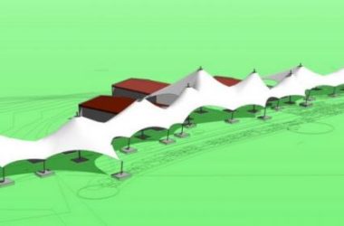 Sketchup素材模型|张拉膜景观室外素材组件-BIM建筑网