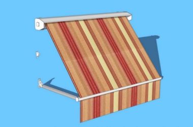 Sketchup素材模型|商业街布雨棚素材组件-BIM建筑网