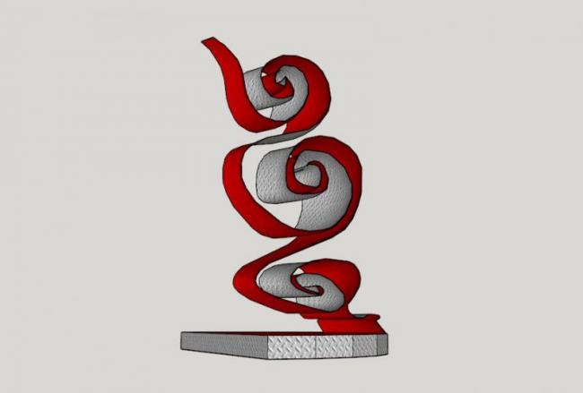 Sketchup素材模型|景观雕塑小品模型素材组件，现代风格