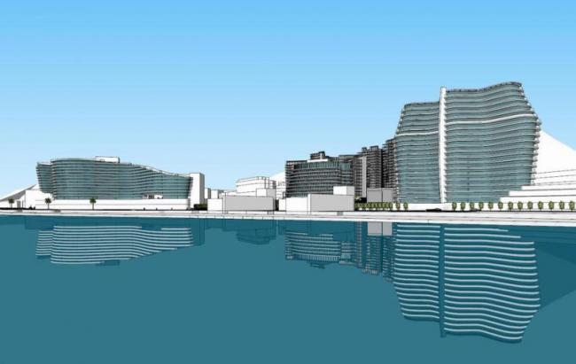 Sketchup酒店模型|深圳大梅沙酒店，高层酒店，现代风格