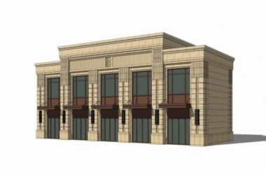 Sketchup商业模型|多层商业，新古典风格-BIM建筑网