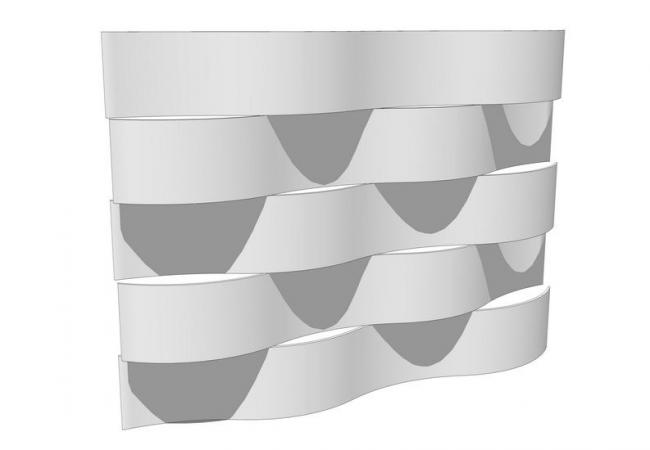 Sketchup素材模型|建筑表皮异形表皮，素材组件