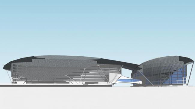 Sketchup酒店模型|阿布扎比The Yas Hotel多层酒店，现代风格