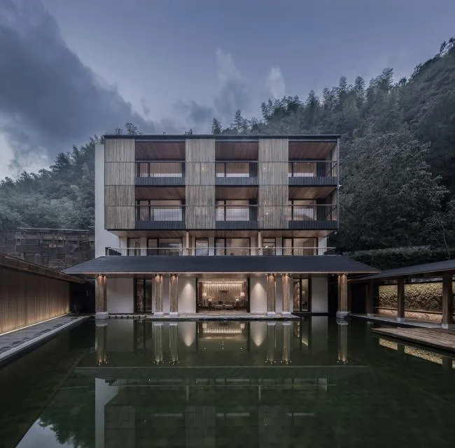 BIM建筑|重见山川——临安鱼乐山房平易近宿改革设计 / 久舍营造工作室