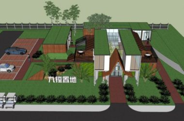 Sketchup商业模型|集装箱，服务设施，现代风格-BIM建筑网