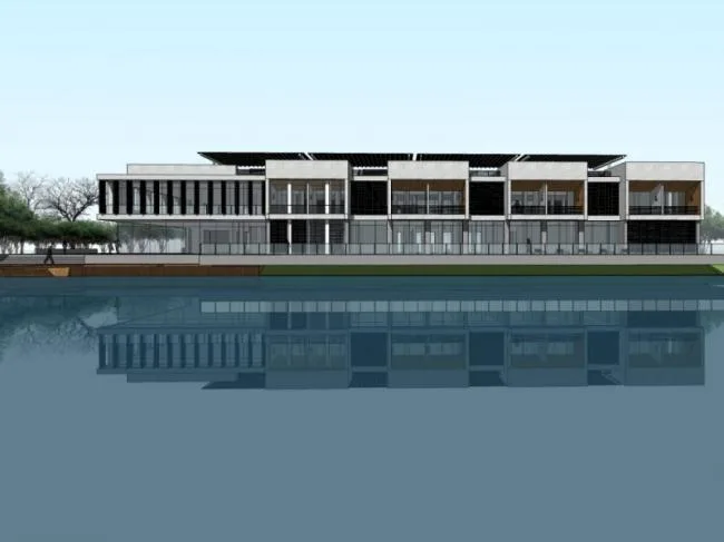 Sketchup商业模型|多层会所，现代风格，商业建筑