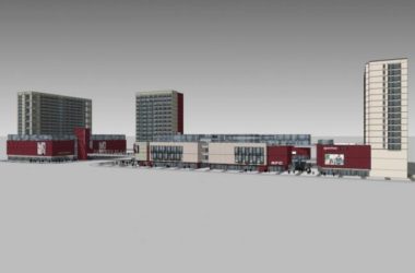 Sketchup商业模型|多层商业街，现代风格-BIM建筑网