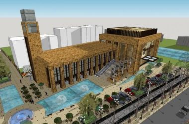 Sketchup商业模型|多层售楼中心售楼处，商业建筑，现代风格-BIM建筑网