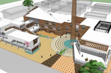 Sketchup商业模型|旧厂房商业改建，多层商业，现代风格-BIM建筑网