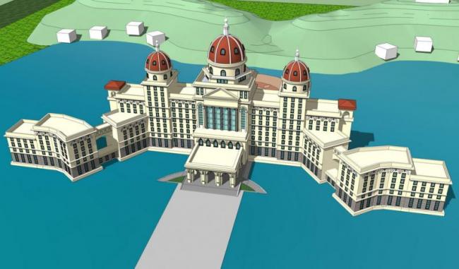 Sketchup酒店模型|多层酒店，古典风格，欧式风格