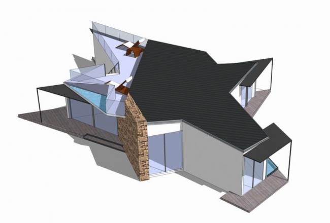 Sketchup住宅模型|海杜克住宅，多层住宅，居住建筑，现代风格