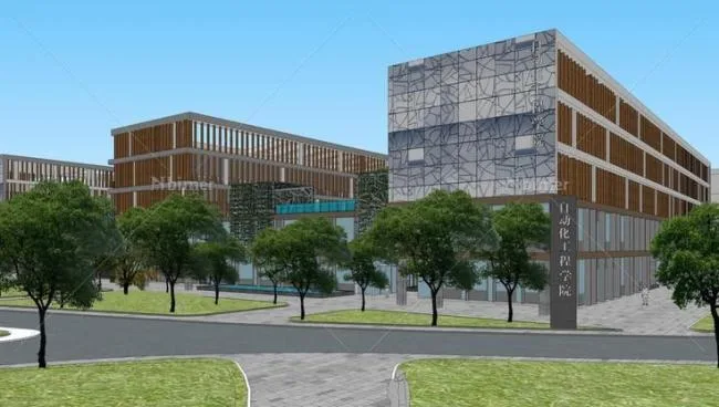 Sketchup学校模型|多层学校教学楼，现代风格，校园教育建筑