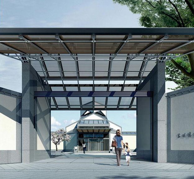 Sketchup文化模型|贝聿铭苏州博物馆，多层博物馆，文化建筑，新中式风格